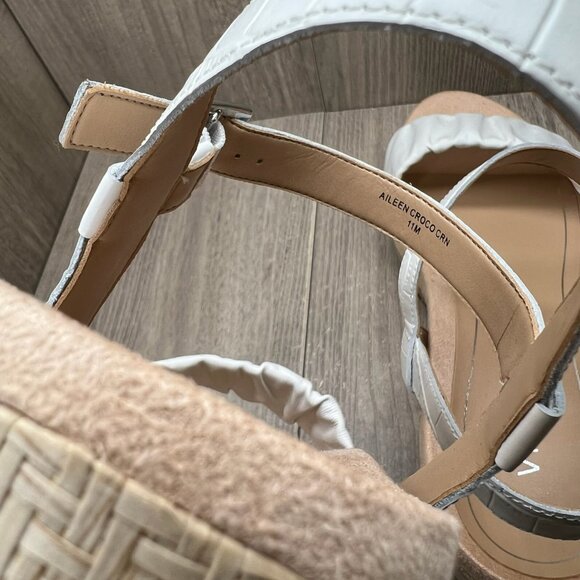 Vionic Aileen Backstrap Platform Wedge Sandals Size 11M Slingback Leather White - Picture 11 of 13